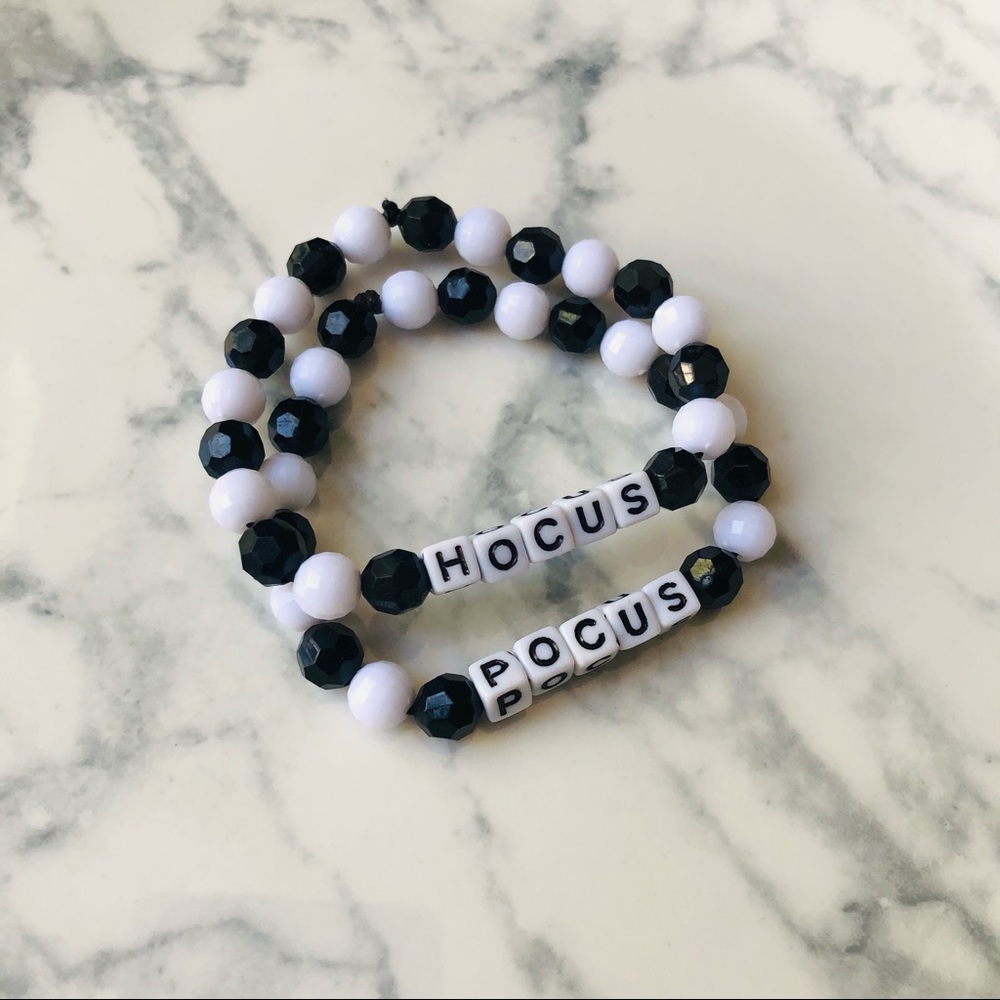 Handmade Hocus Pocus Beaded Bracelet Size XS/S
